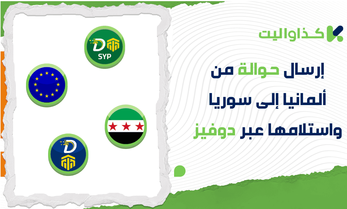 كيفية إرسال حوالة من ألمانيا إلى سوريا واستلامها عبر دوفيز