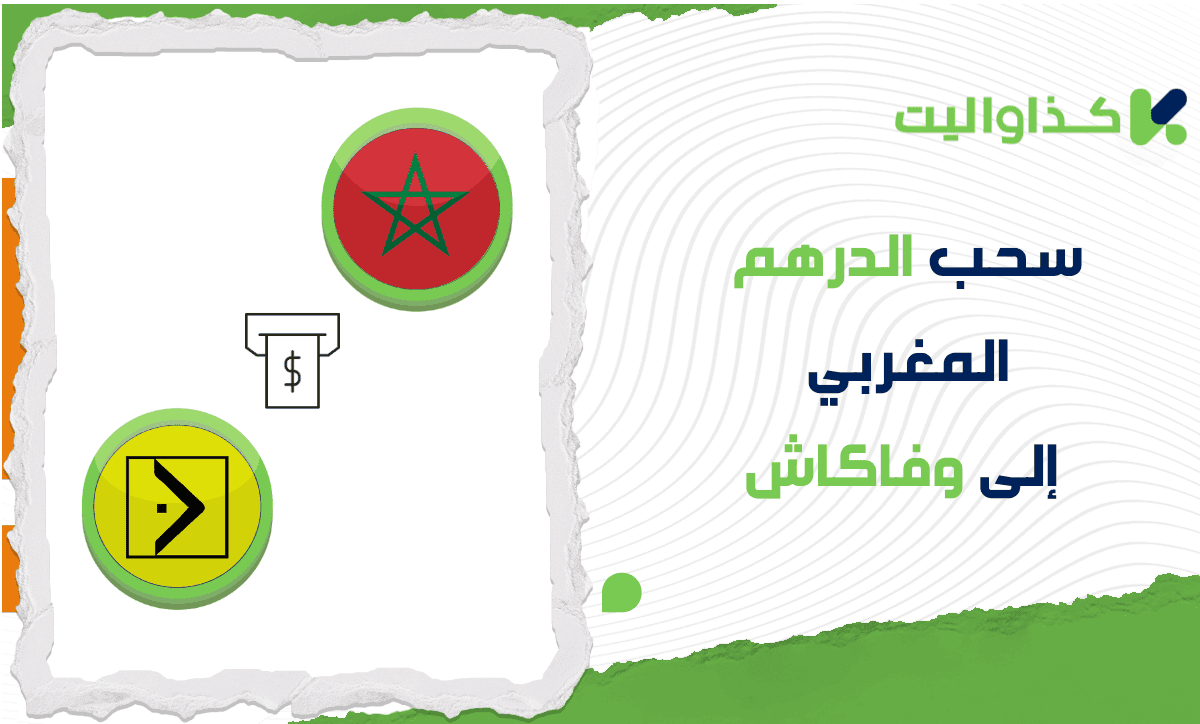 خطوات سحب الدرهم المغربي من كذاواليت إلى وفاكاش
