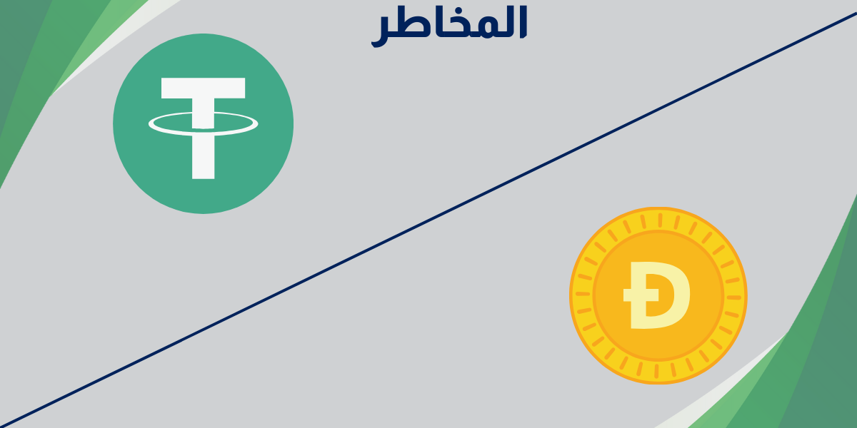 المخاطر المرتبطة بعملتي USDT و Dogecoin