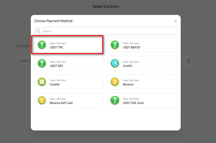 Steps to Deposit USDT via USDT-TRC20 in Kazawallet