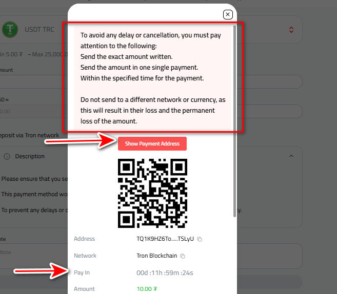 Steps to Deposit USDT via USDT-TRC20 in Kazawallet