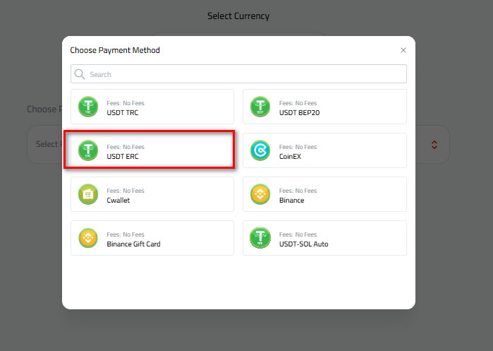 Steps to Deposit USDT via USDT-ERC in Kazawallet: