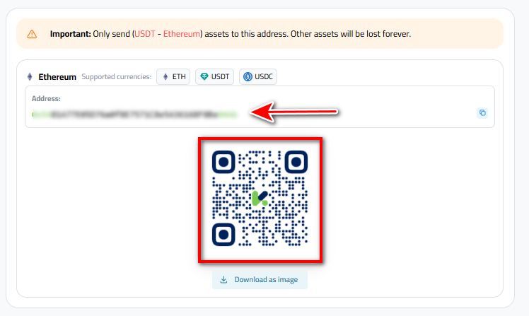 Steps to Deposit USDT via USDT-ERC in Kazawallet: