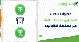 خطوات سحب USDT إلى شبكة USDT-TRC20 عبر محفظة كذاواليت