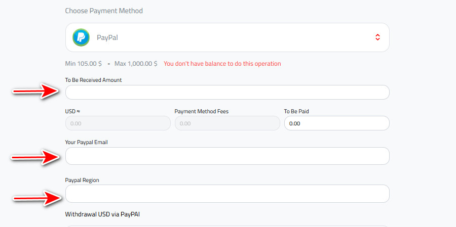 Steps to Withdraw USD to PayPal from Kazawallet