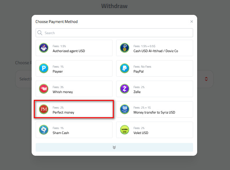 Steps to Withdraw USD to Perfect Money via Kazawallet