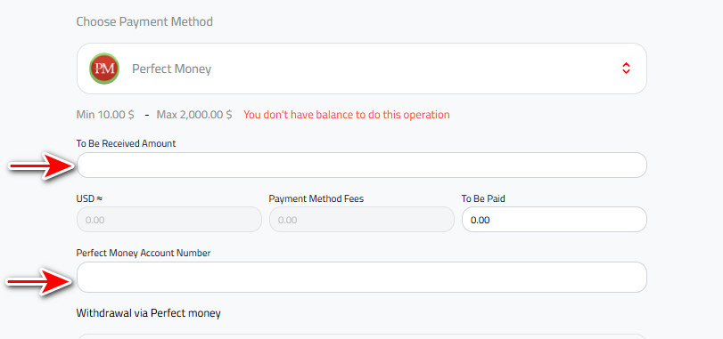 Steps to Withdraw USD to Perfect Money via Kazawallet