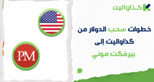 خطوات سحب الدولار من كذاواليت إلى بيرفكت موني