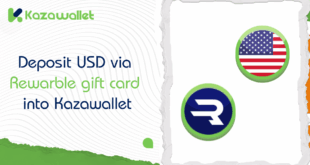 How to Deposit USD via Rewarble gift card into Kazawallet