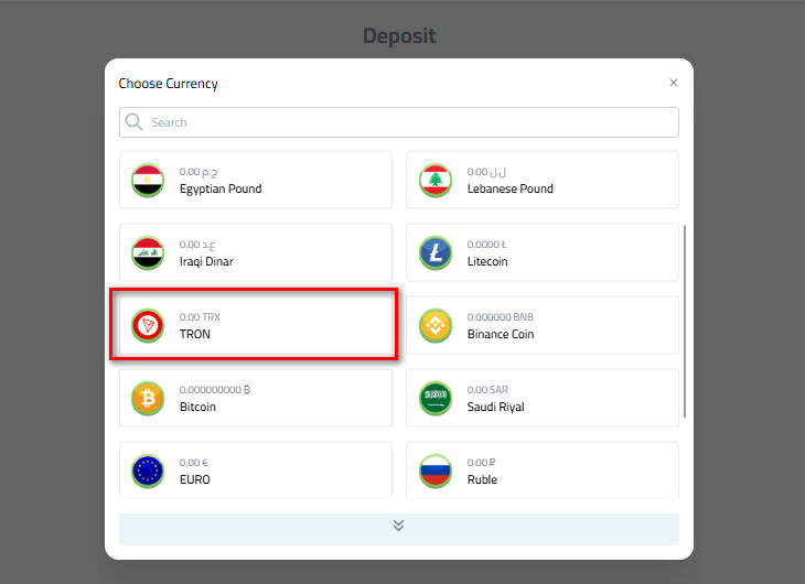 Steps to Deposit Tron via Tron-BEP20 into Your Kazawallet Account