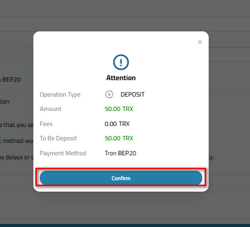 Steps to Deposit Tron via Tron-BEP20 into Your Kazawallet Account