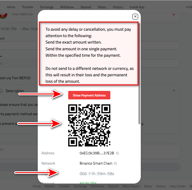 Steps to Deposit Tron via Tron-BEP20 into Your Kazawallet Account
