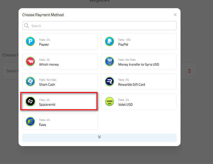 Steps to Deposit USD via SpaceRemit into Kazawallet