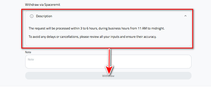 Steps to Withdraw USD from Kazawallet to SpaceRemit