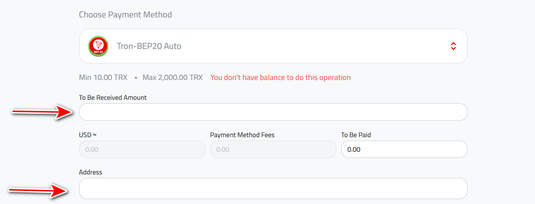 Steps to Withdraw Tron to TRON-BEP20 from Kazawallet