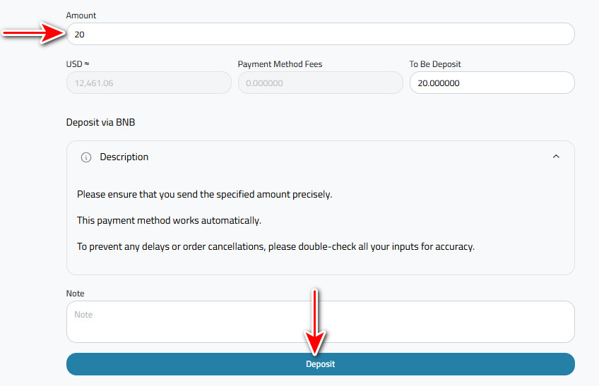 Steps to Deposit Binance Coin into Kazawallet