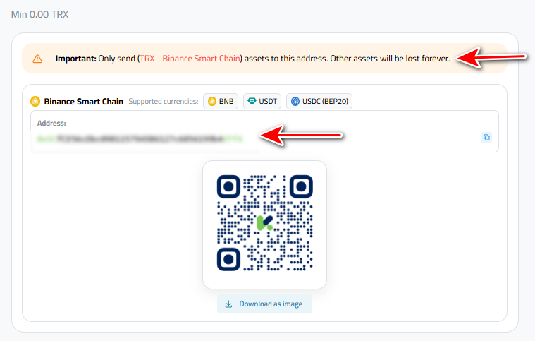 Steps to Deposit Tron via Tron-BEP20 into Your Kazawallet Account