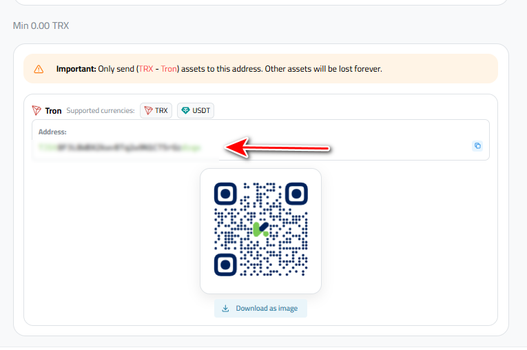 Steps to Deposit Tron via Tron-TRC20 into Your Kazawallet