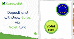 Deposit and withdraw Euros via Volet Euro with Kazawallet