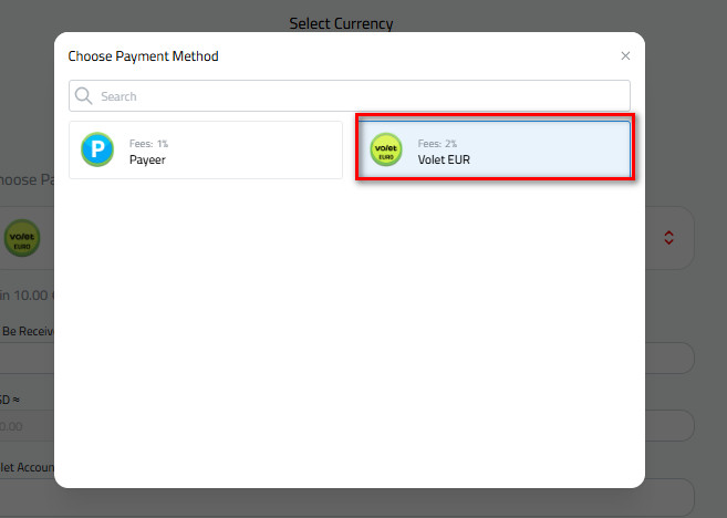 How to Withdraw Euros to Volet from Kazawallet