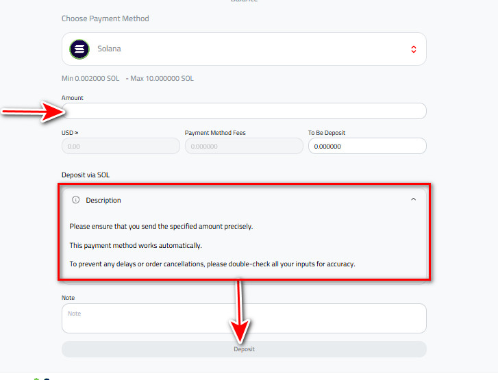 Steps to Deposit Solana into Kazawallet