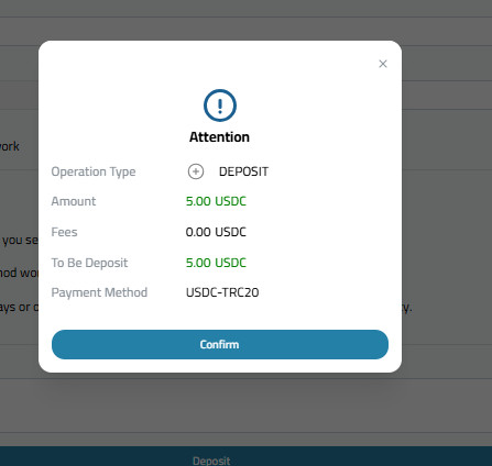 Steps to Deposit USDC via USDC-TRC20 into Kazawallet