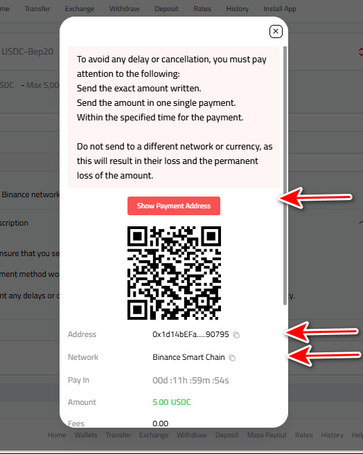 Steps to Deposit USDC Via USDC-BEP20 into Kazawallet