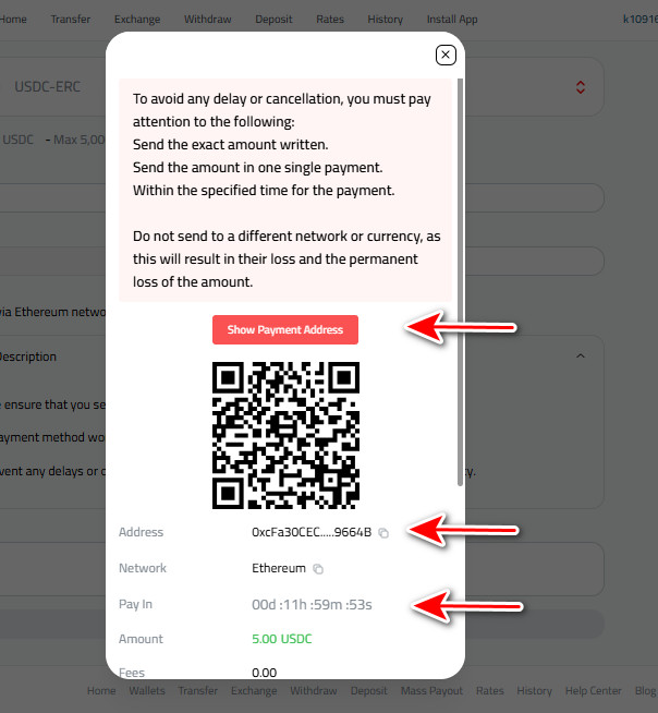 Steps to Deposit USDC via USDC-ERC into Kazawallet