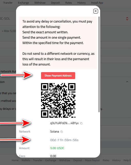 Steps to Deposit USDC via USDC-SOL into Kazawallet