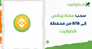 سحب عملة بينانس إلى BNB من محفظة كذاواليت