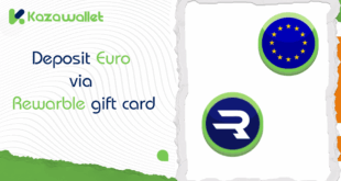 How to Deposit Euro via Rewarble gift card into Kazawallet