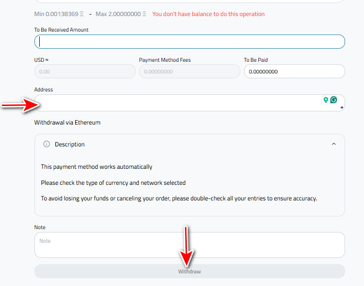 What are the steps to withdraw Ethereum from Kazawallet in detail?