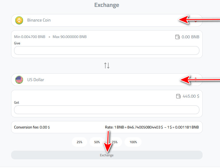 Exchange BNB to US Dollars or Syrian Pounds