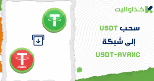 خطوات سحب USDT من كذاواليت إلى شبكة USDT-AVAXC