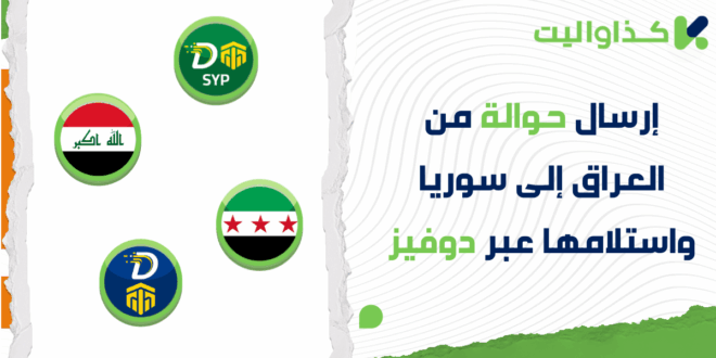 دليلك لإرسال حوالة من العراق إلى سوريا واستلامها نقداً عبر دوفيز