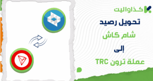 طريقة تحويل رصيد شام كاش إلى عملة ترون (TRX)