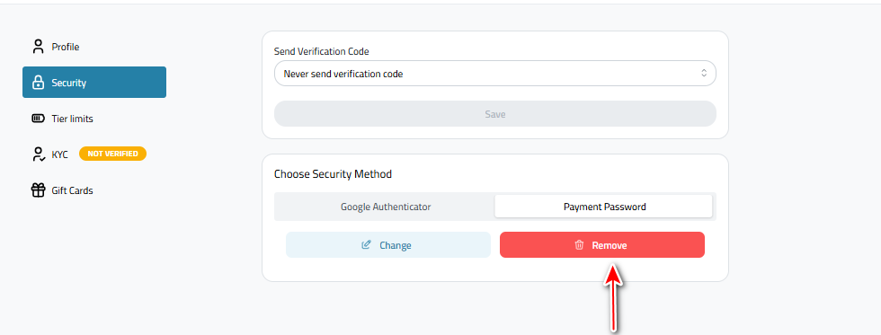 Steps to Remove the Payment Password in Kazawallet