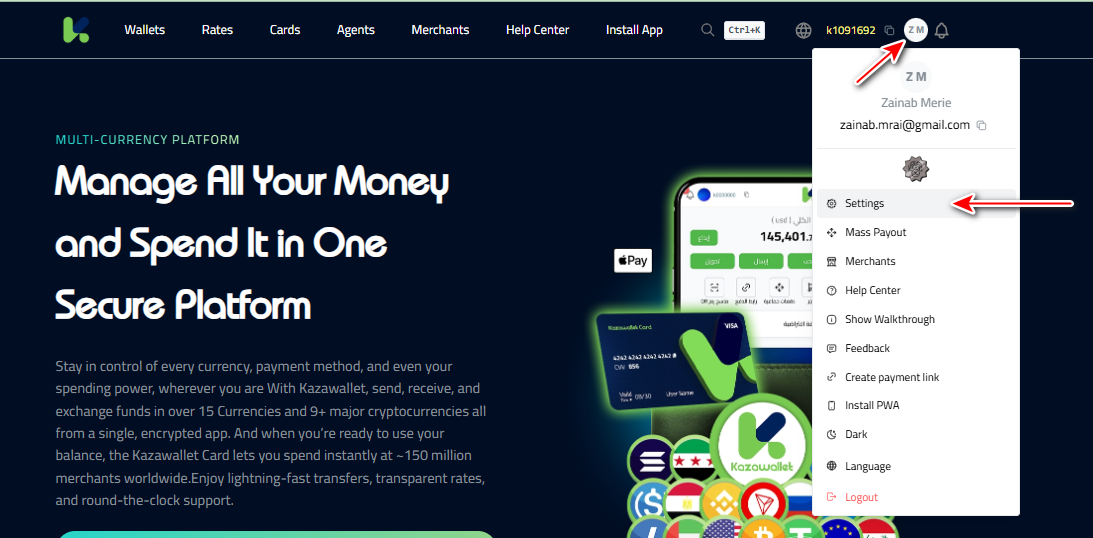 Steps to Set Up a Payment Password in Kazawallet