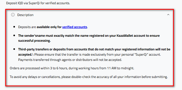 Steps to Deposit Iraqi Dinar via SuperQi