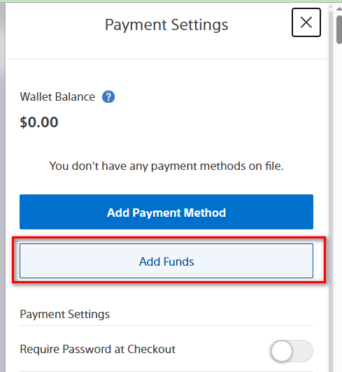 شحن محفظة بلايستيشن