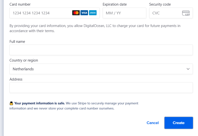 كيفية دفع فاتورة DigitalOcean بالعملات الرقمية