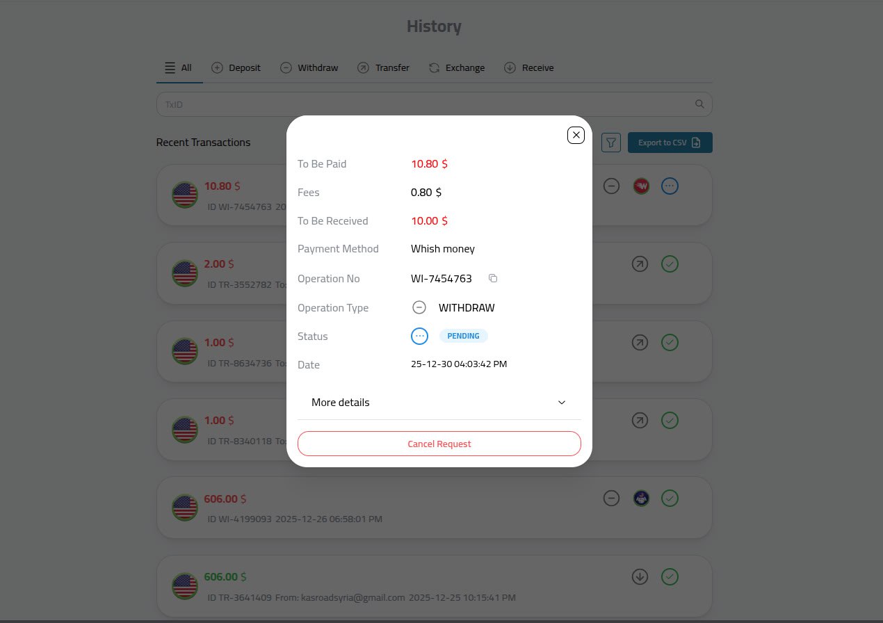 how to cancel a withdrawal request on Kazawallet