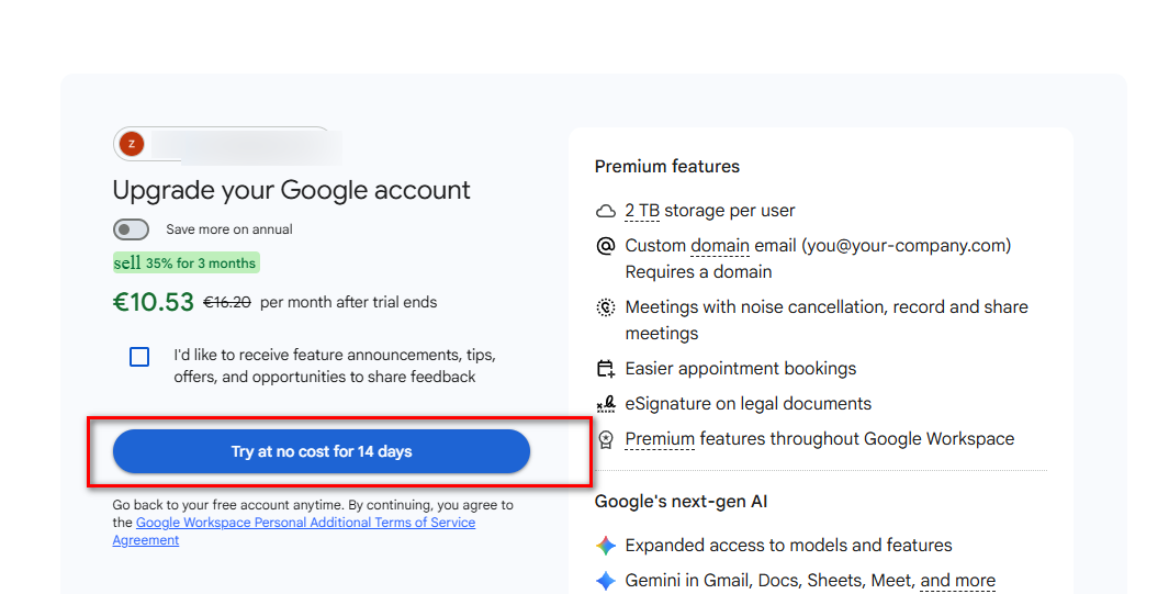 كيف تشترك في Google Workspace باستخدام الكريبتو؟