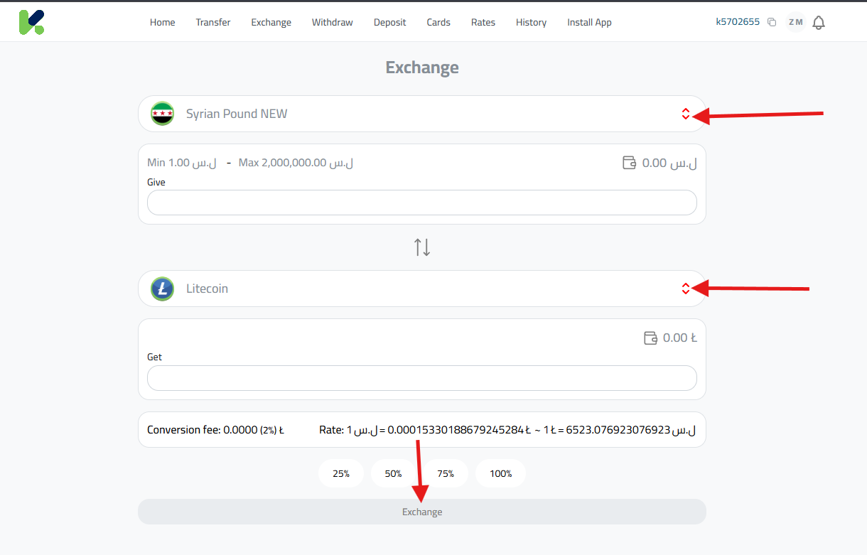 Detailed Steps to Buy Litecoin in Syria
