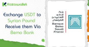 Exchange USDT to Syrian Pound via kazawallet and Receive it via Bemo Bank in 10 Minutes