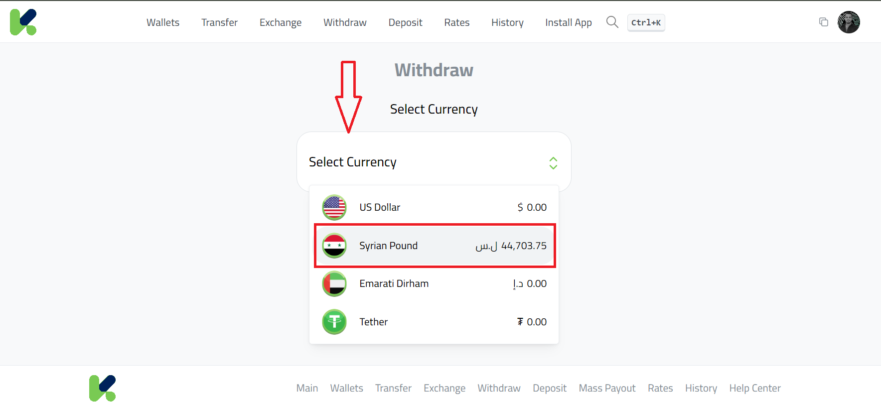 Steps for Instant Withdrawal from Kazawallet via Money transfer