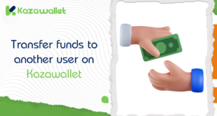 How can I transfer funds to another user on Kazawallet?