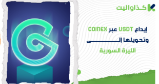 إيداع USDT عبر CoinEX، التحويل إلى الليرة السورية، والسحب باستخدام كذاواليت