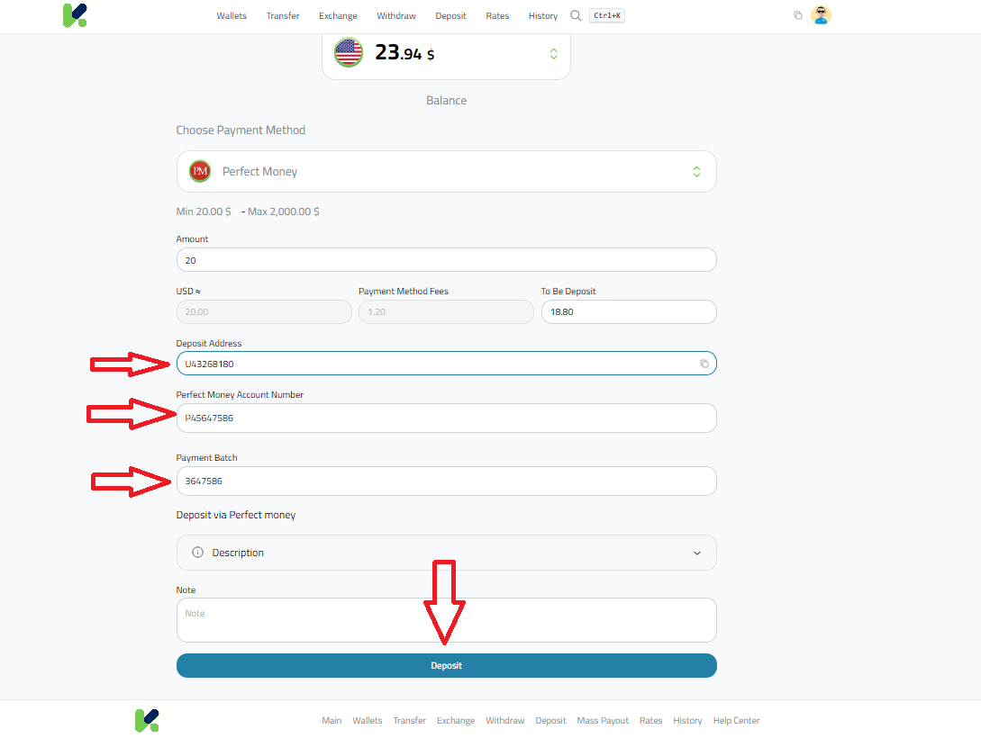 Step-by-Step Guide to Deposit USD via Perfect Money