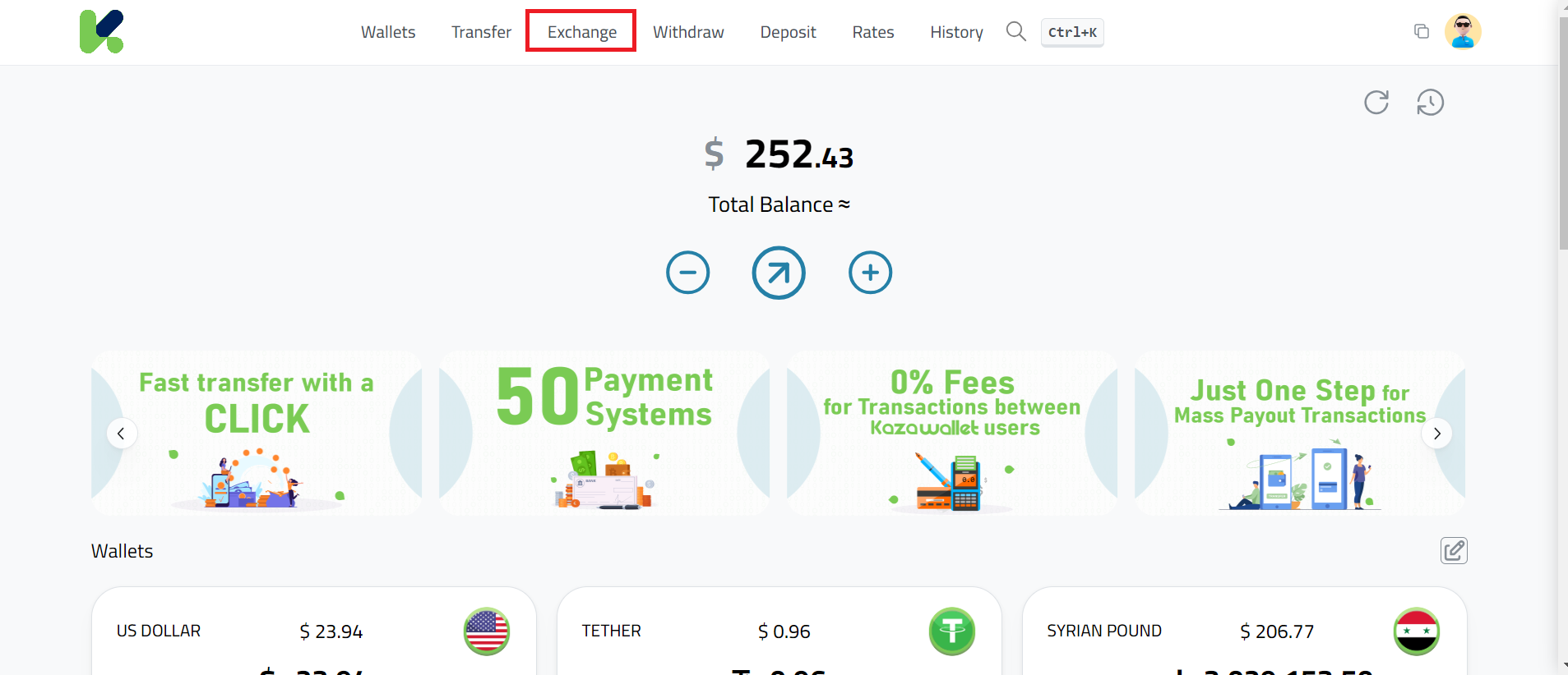 Exchanging USD to SYP